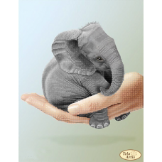 Схема для вышивки бисером "Крошка слоненок" (Схема или набор)